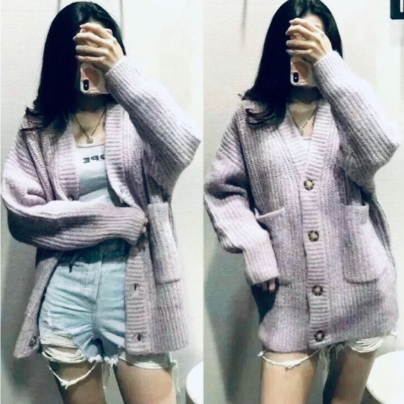 NWT ZARA Blogger Fav. Patch Pocket Knit Jacket - Picture 3 of 12